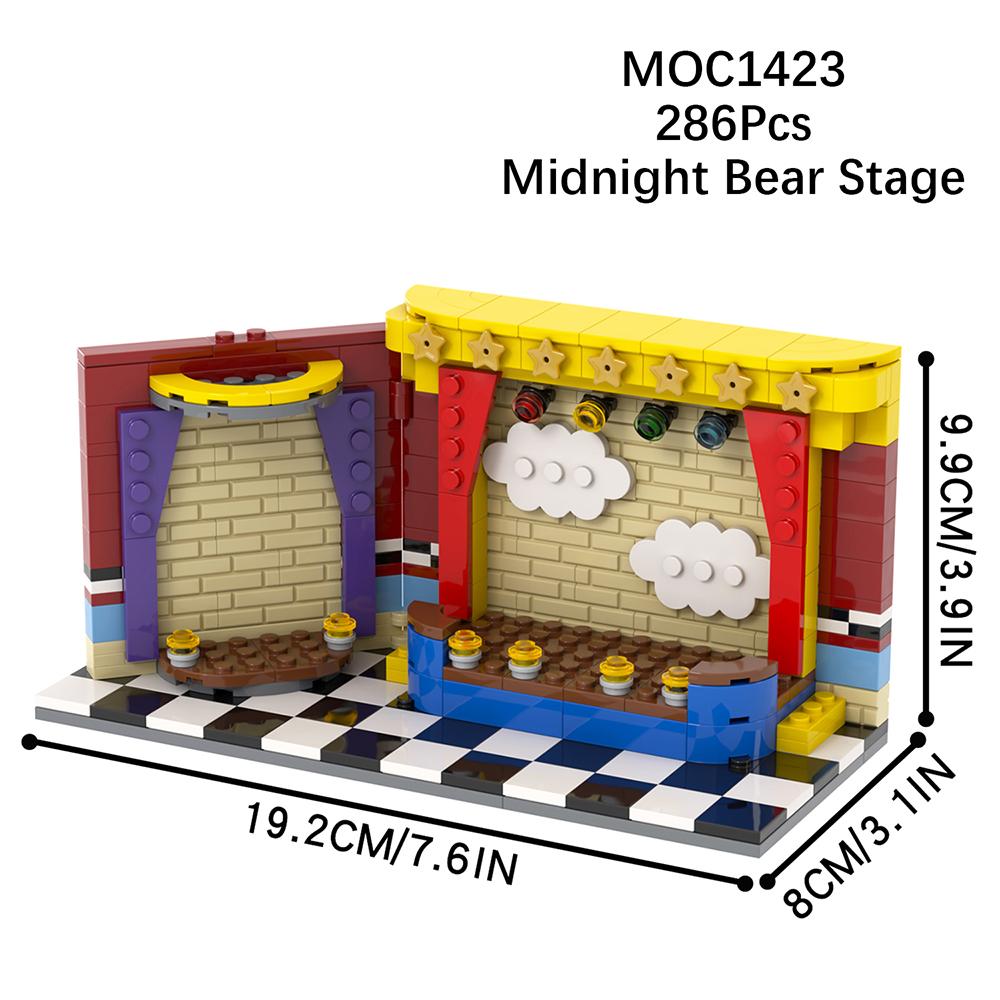 MOC WM2612 Medvěd Stage Bricks Hororová Herní Figurka Kompatibilní WM6170 Stavebnice Hračky Pro Děti Přátele Narozeninový Dárek Zvíře