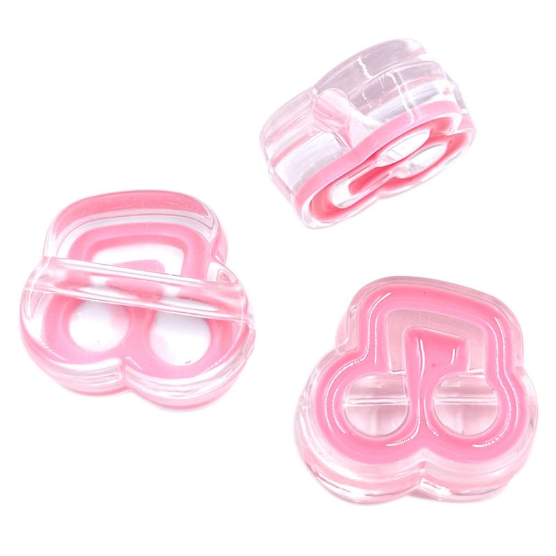 

Товары для вечеринок Симпатичные музыкальные ноты бусины ожерелье серьги браслет дети прозрачные ювелирные изделия для DIY акриловые капли масла 3 шт кулон розы красного