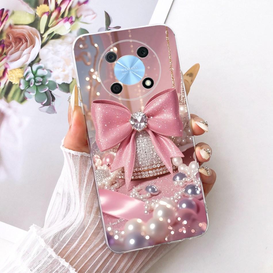 For Huawei Nova Y90 Y91 Cute Flower Butterfly Cat Painted Case For Huawei NovaY90 NovaY91 Soft Silicone TPU Phone Cases