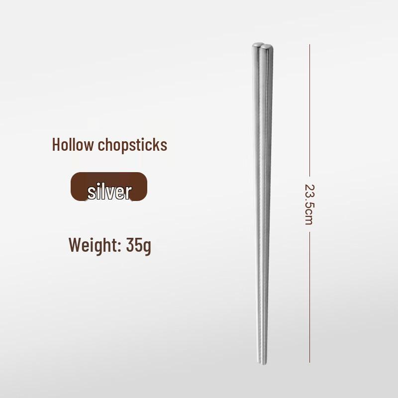 

Biaoxing Korean Style 304 Stainless Steel Flat Chopsticks