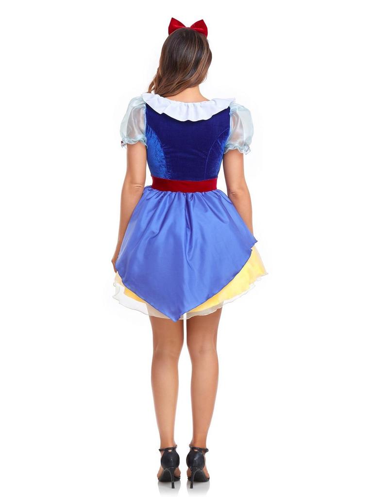 Disney Princess and Villain Cosplay Costumes: Snow White, Belle, Anna, Ariel, Evil Queen, Sleeping Beauty, Red Queen.