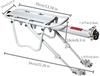 Enkrio Bicycle Carrier, Lightweight, Extendable Rear Carrier, 50kg Load Capacity, Retrofit Luggage Rack, Easy Installation, Includes Reflector