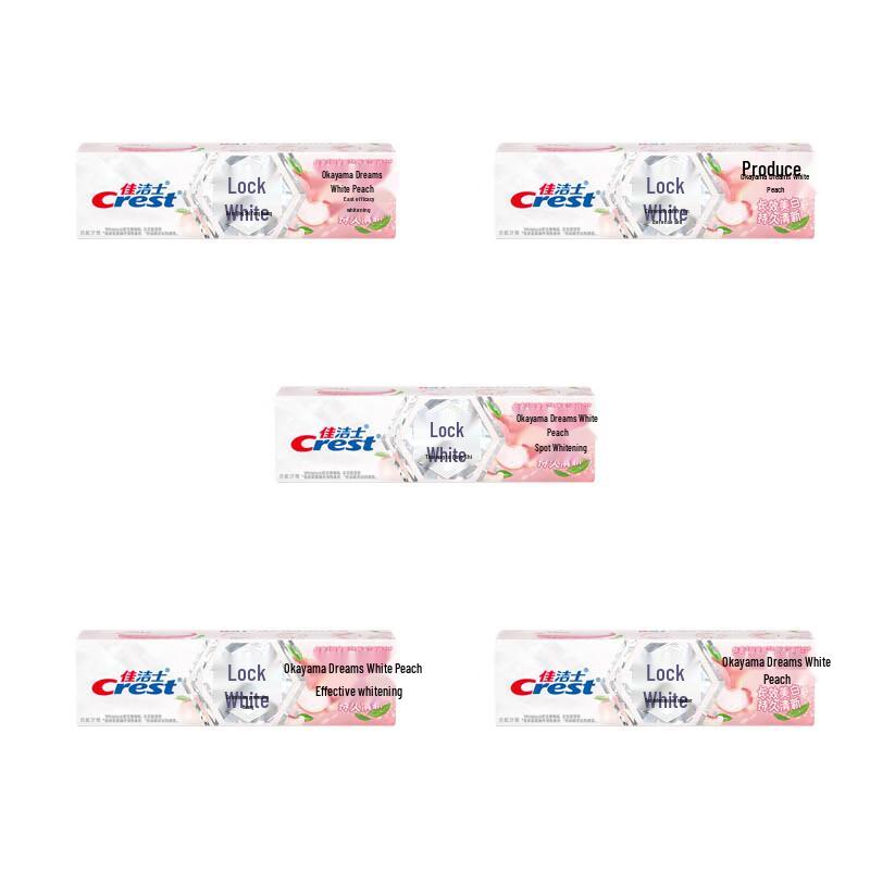 Отбеливающая зубная паста Crest Dual-Color, Окаяма Белый персик мечты