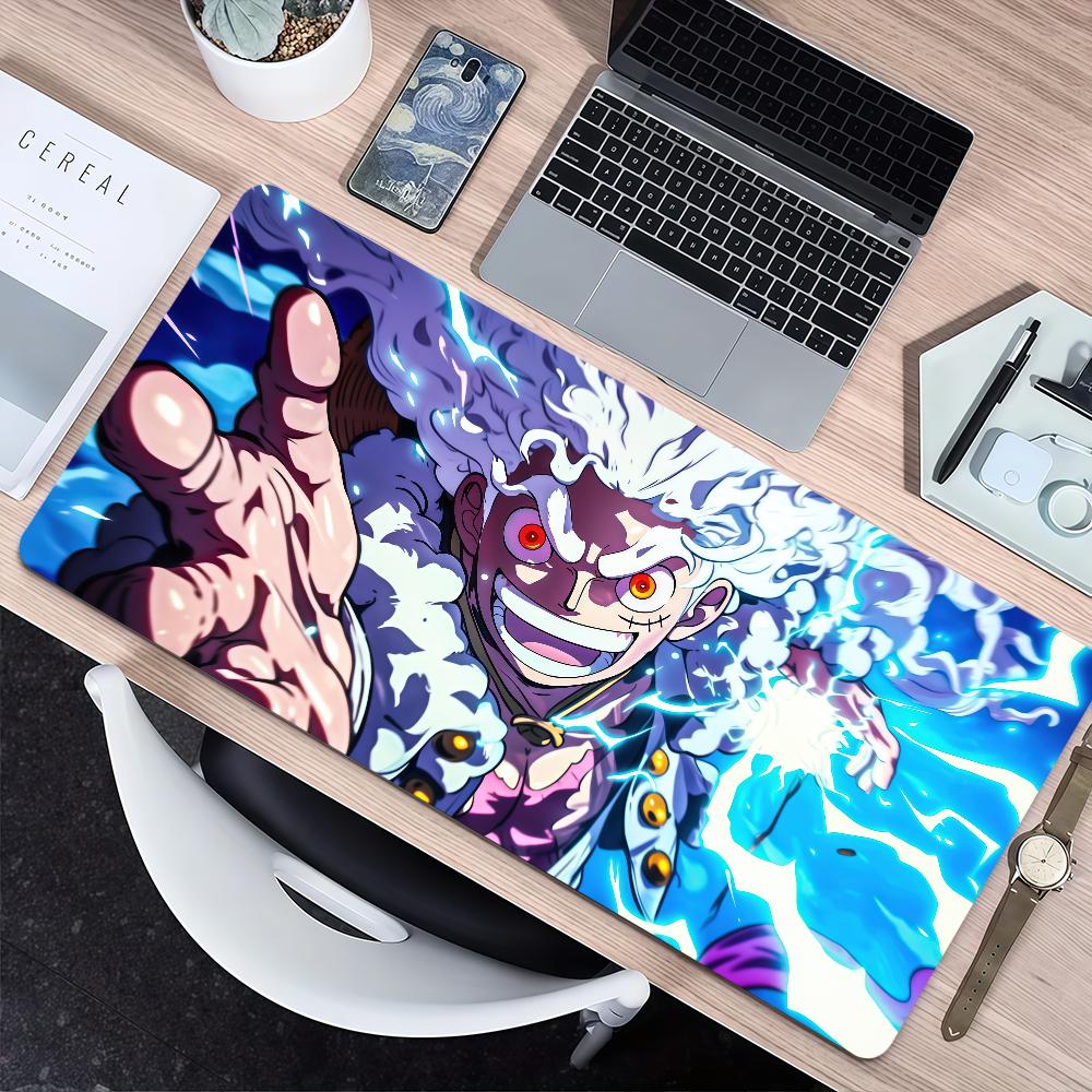 Anime l-Luffy g-Gear 5 o-One p-Piece Mouse Pad Non-slip Lockedge Thickened Desktop MousePad Large Comfort Gaming Student
