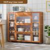Modern Freestanding Storage Cabinet with Doors & Drawers