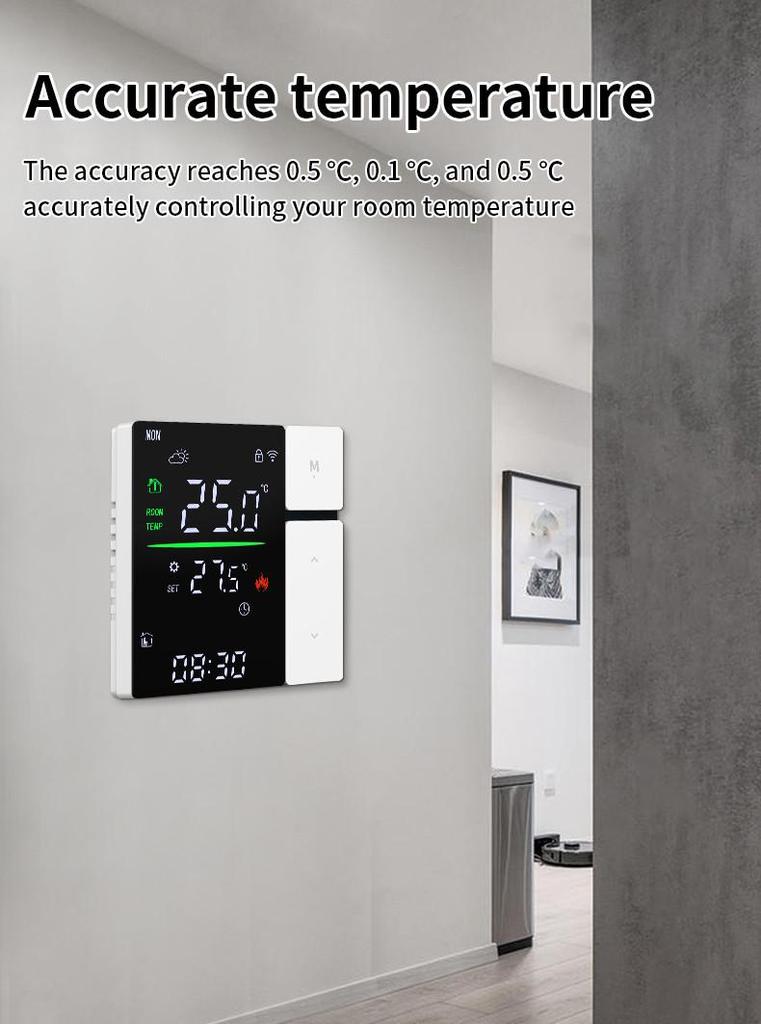 WiFi Smart Thermostat for Electric & Water Underfloor Heating with Programmable Boiler Switch