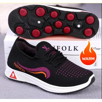 Zimowe buty materiałowe Bawełniane buty Damskie Ocieplane Pogrubione Sneakersy Antypoślizgowe Ciepłe