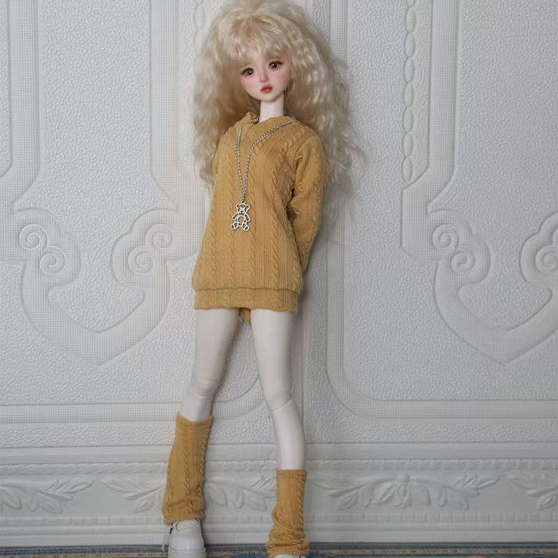New 30/45/60cm Doll's Clothes for 1/3 1/4 1/6 Bjd Doll Loose Fitting Sweater Diy Girl Toys Dress Up Doll Accessories, No Doll