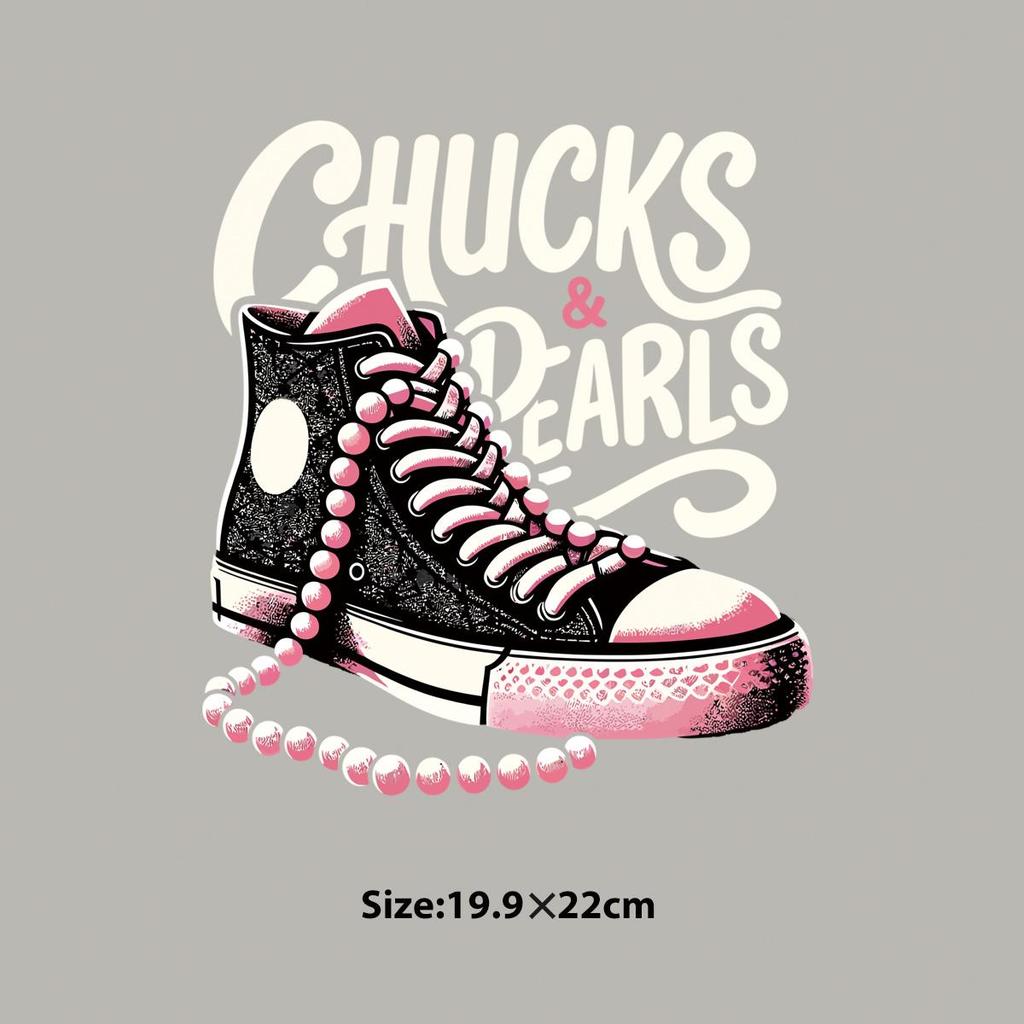 Retro boty Záplaty se vzorem na oblečení Vlastní design Heat Press Aplikované samolepky na oblečení Parches Ropa Diy Termo záplaty