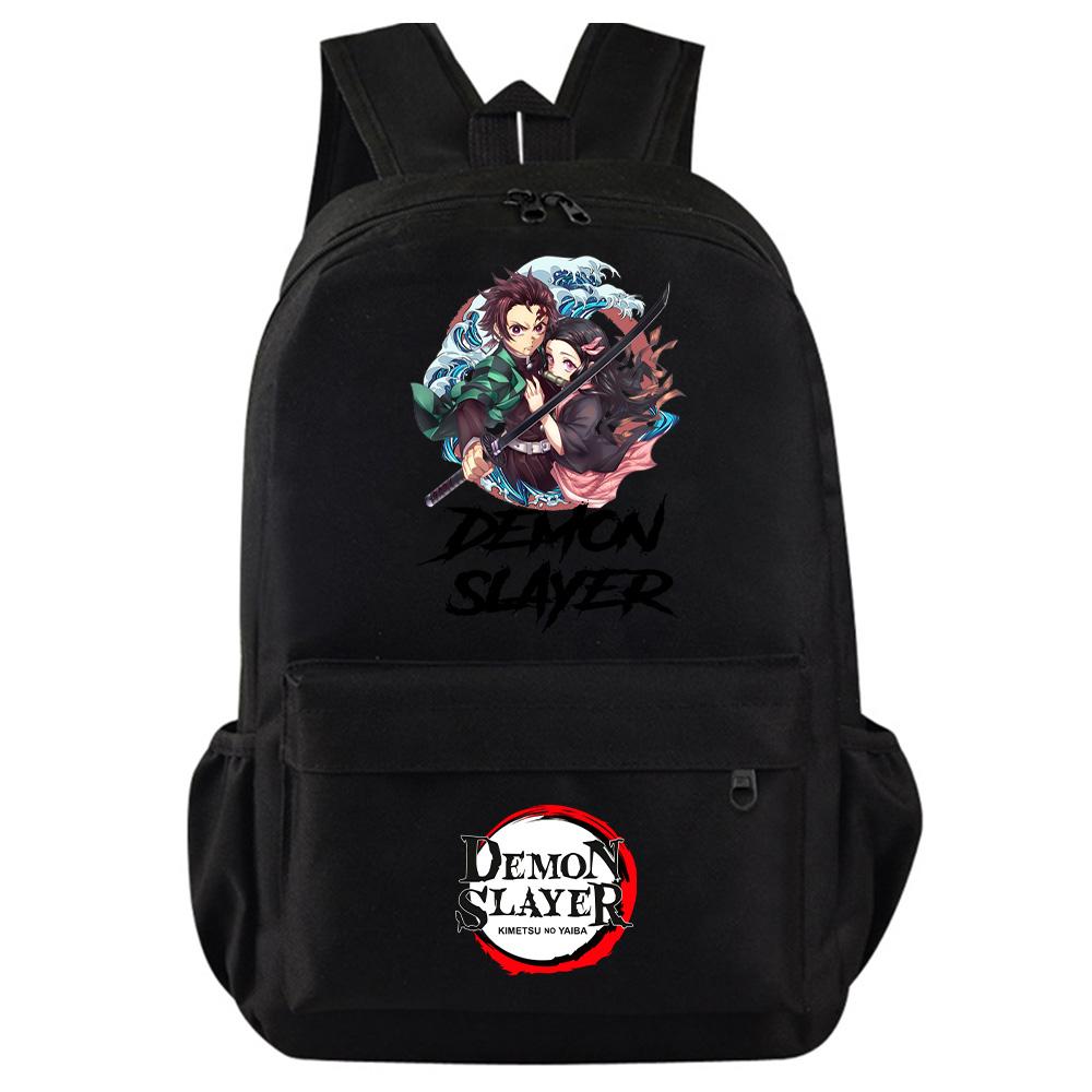 Anime Κινούμενο Σχέδιο Demon Slayer Εκτυπωμένο Σακίδιο Πλάτης Φοιτητική Πολύχρωμη Σχολική Τσάντα Μεγάλης Χωρητικότητας Αδιάβροχη Ταξιδιωτική Τσάντα Mochila Δώρο