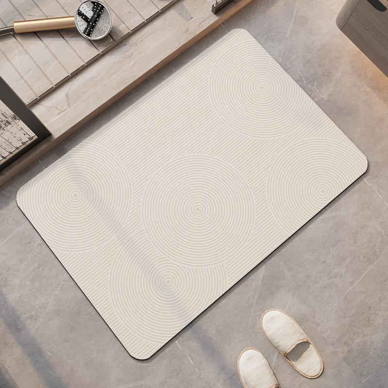 Diatomite Foot Mats Bath Mat Bathroom Absorbent Quick Dry Diatomite Mud Toilet Rug Shower  Pad For Living Room Washable