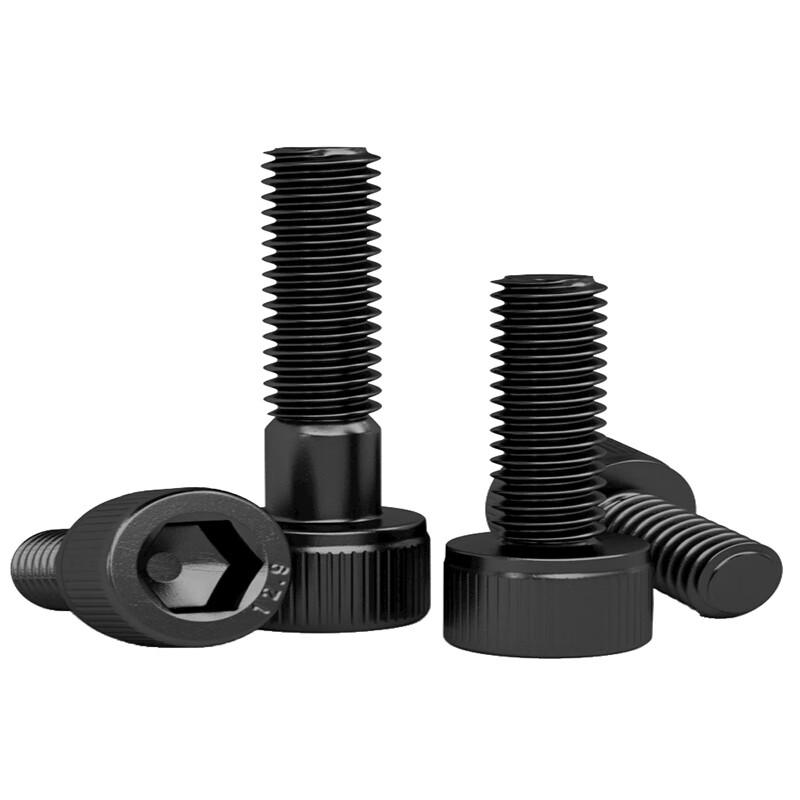 GUWANJI Grade 12.9 Blackened Alloy Steel Hex Socket Cap Screws