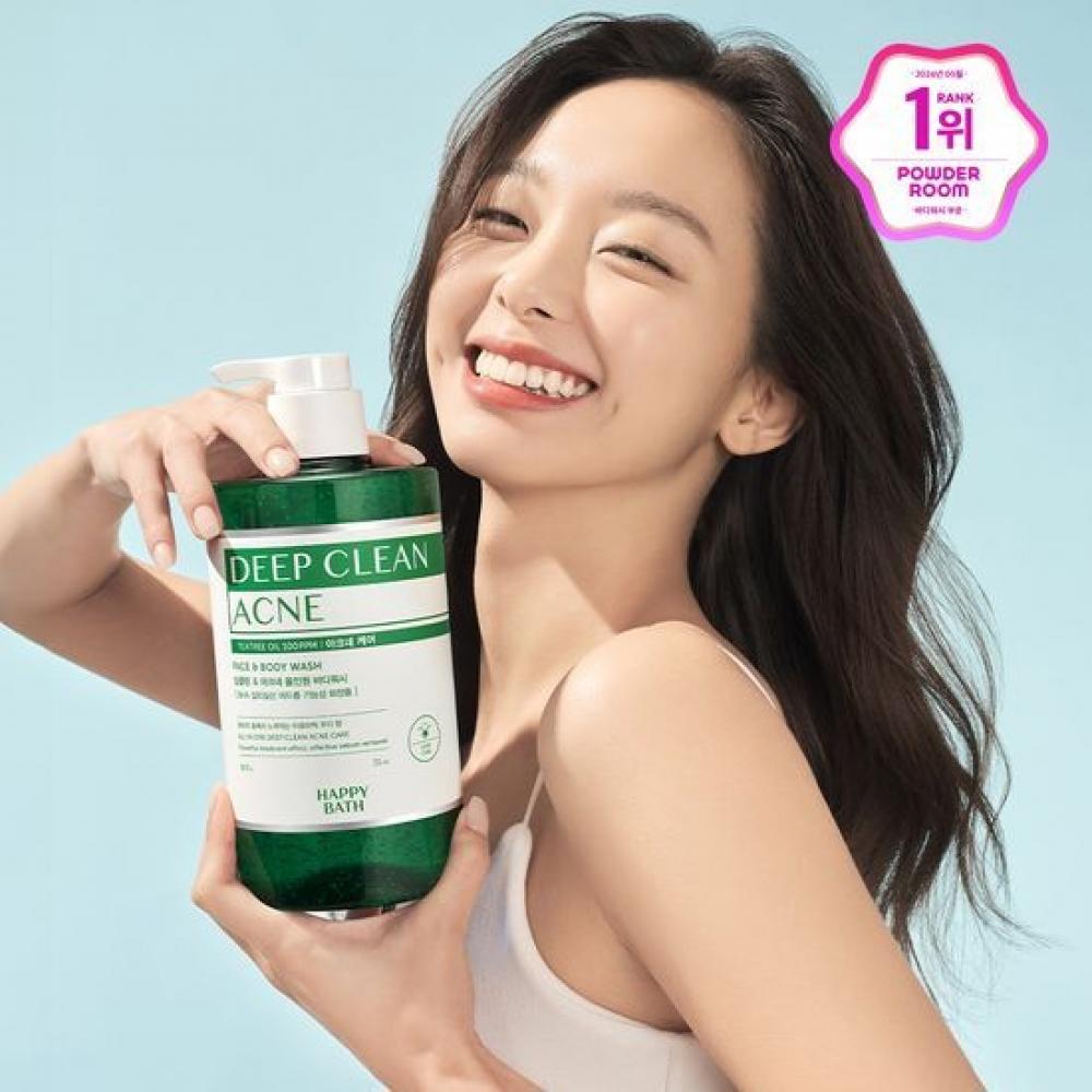 

Happy Bath [большой объем Назад] Happy Bath Ahabaha Keratin Care Body Wash ACNE CARE BODY WASH 900G