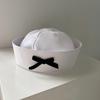 Fashion UV Protection Sailor Hat Bow Cute Navy Hat Summer Casual Sun Hat