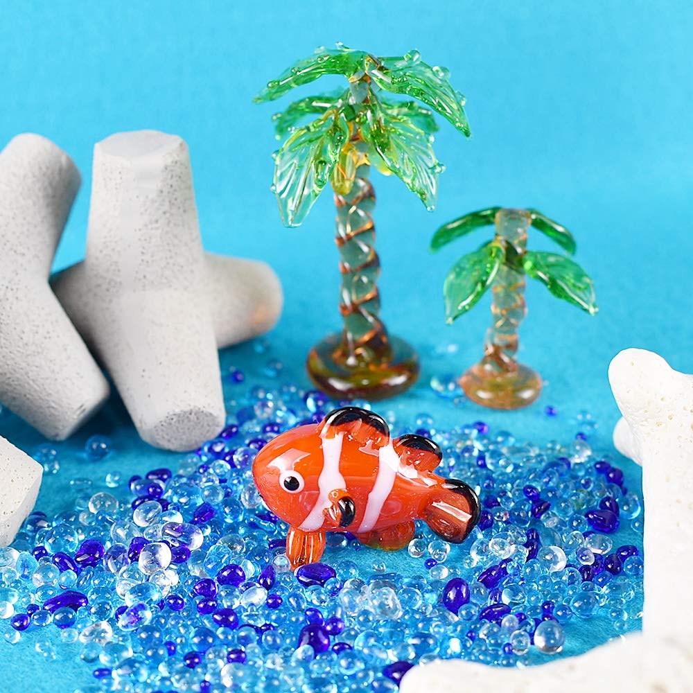 Four Cart Cute Handmade Glass Clownfish CKK026