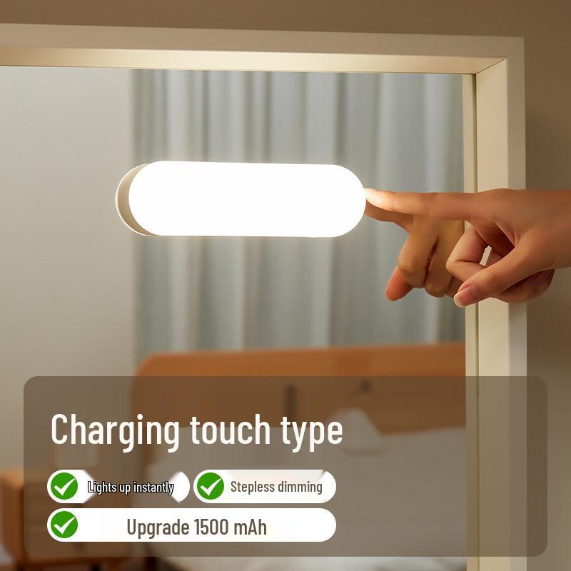 Rechargeable LED Vanity Light Strip for Makeup Tables and Bathroom Mirrors