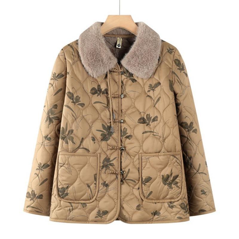 Velvet autumn and winter cotton-padded clothes, winter cotton-padded jackets, new warm cotton-padded jackets, warm women
