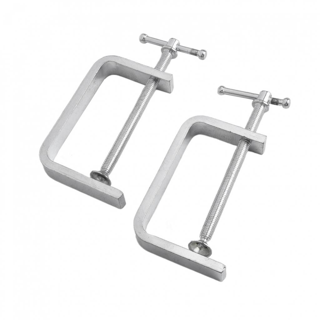 2pcs Clamps Alloy Steel Woodworking Attachments C-Clamp