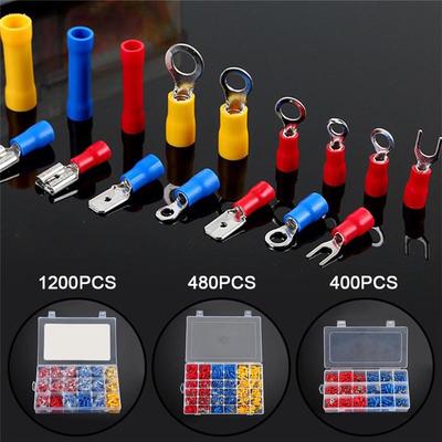500PCS Assorted Crimp Terminals Set Insulated Electrical Wiring Connector Kit