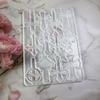 Keychain Resin Silicone Molds, DIY Craft Pendant Keyring Backpack Decor, Rectangle Shape Silicone Molds for Resin Casting