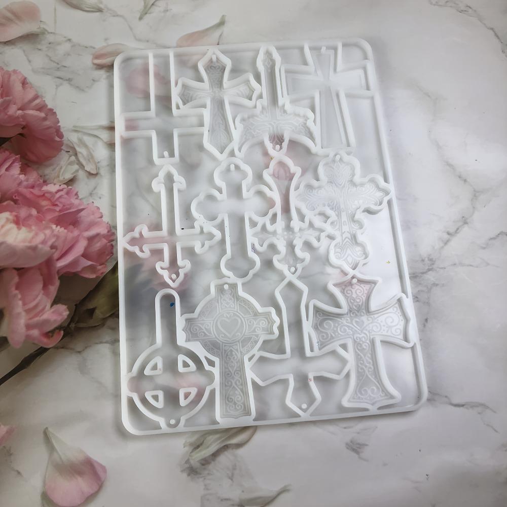 Keychain Resin Silicone Molds, DIY Craft Pendant Keyring Backpack Decor, Rectangle Shape Silicone Molds for Resin Casting