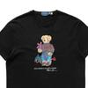 Polo Ralph Lauren Bear Letter Print Crew Neck Short Sleeve T-Shirt Men Tops Black 710854497-027