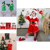 Magical Kids Christmas Tree Costumes Comfortable Girls Dress With Festive Hat