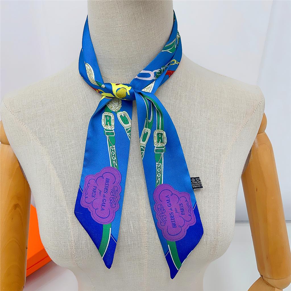 2026 Brand Design New Rope Silk Scarf Luxury Scarf Women Foulard Skinny Bag Scarves Fashion Hair Headband Neckerchief For Lady
