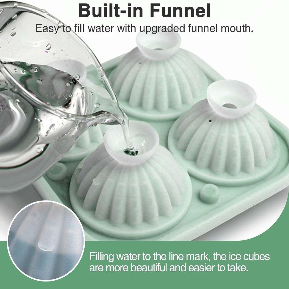 

5,3*5,3-дюймовый силиконовый лоток для кубиков льда, легкий в использовании бытовой ящик для льда, вечеринка