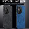 Magnetic Case For Honor 400 Pro Honor400 Lite 5G MagSafe Napa-textured PU Silicone Leather Cover Shockproof Bumper