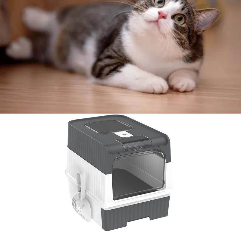 Katzentoilette Vollständig Geschlossen Schubladentyp Auslaufsicher Großer Raum Katzentoilette mit Geruchsbeseitigung