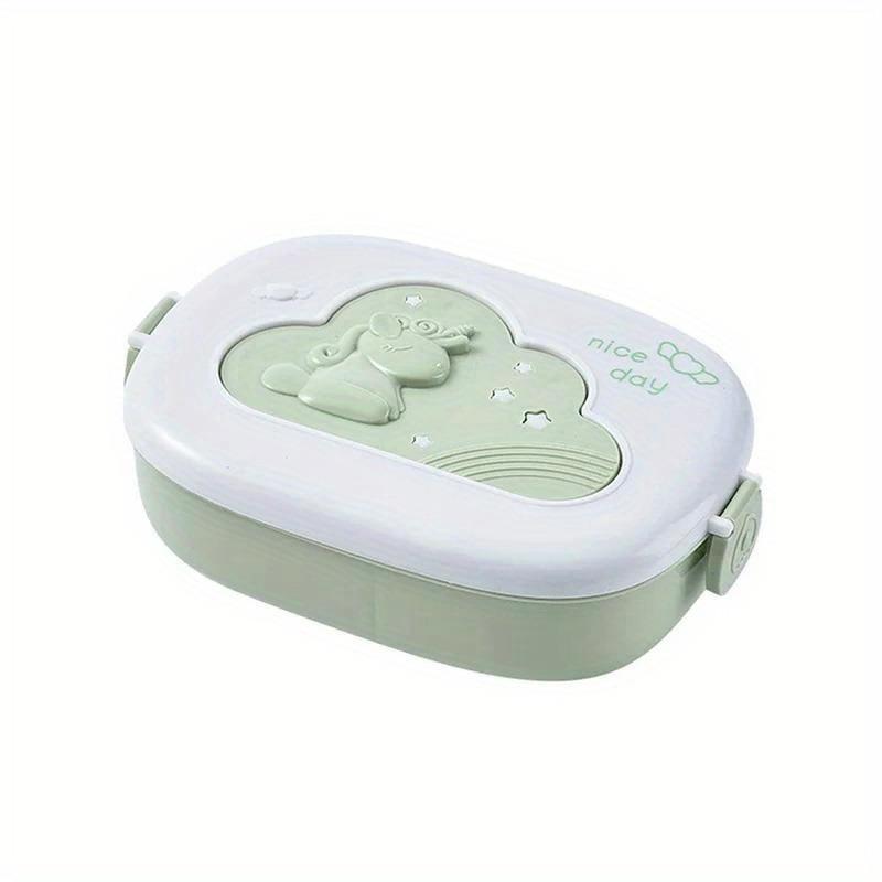 

Многосекционный ланч-бокс бенто, пригодный для микроволновой печи и посудомоечной машины, портативный контейнер для ланча для пикника, кемпинга, идеально подходит для сэндвичей зелёный