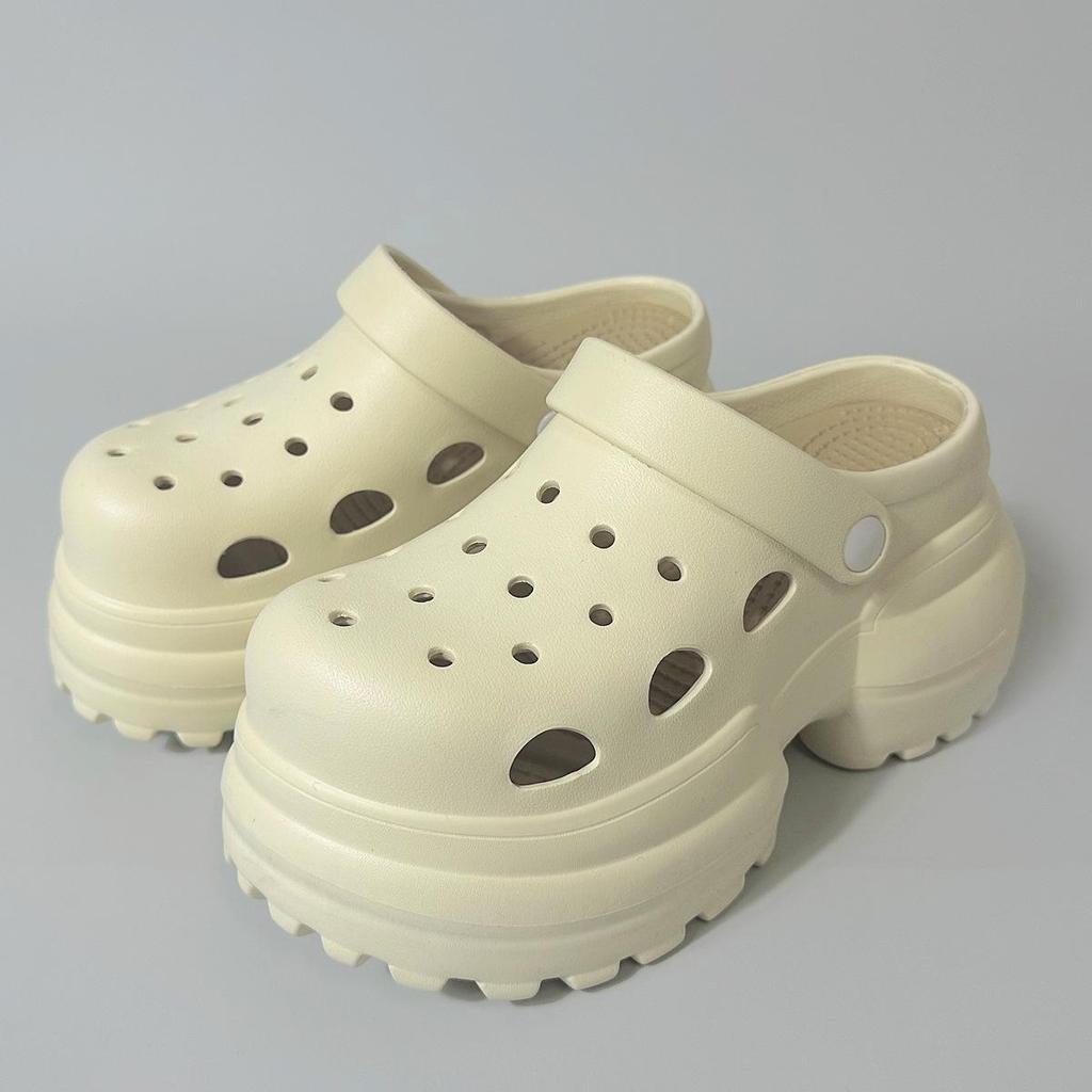 Summer DIY Thick Sole Garden & Beach Sandals with Eva High Heel & Convertible Design