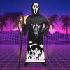Skeleton Ghost Kids Halloween Dress Up Skull Horror Mask Halloween Hooded Cape  Cosplay Prop