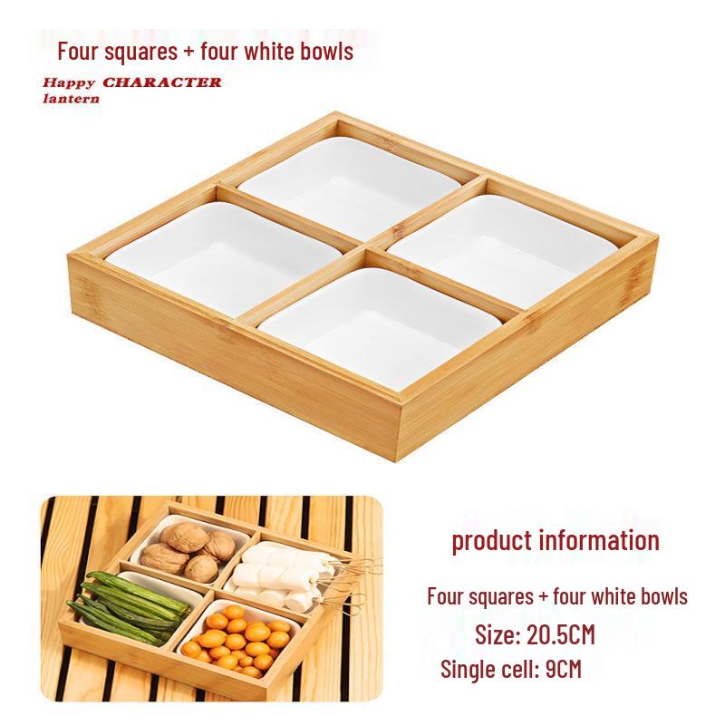 Chinese Style Melamine Tea & Snack Serving Tray
