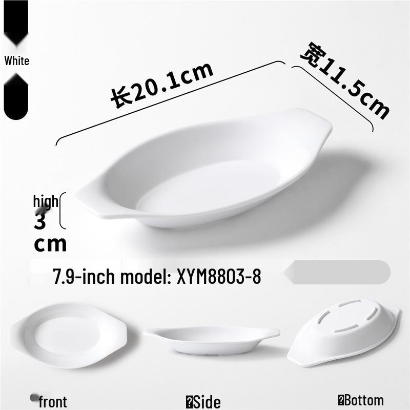 Zweifarbige Melamin-Tischware: Kleines Schalen- und Schalenset für Buffet und Grill-Dipsaucen.