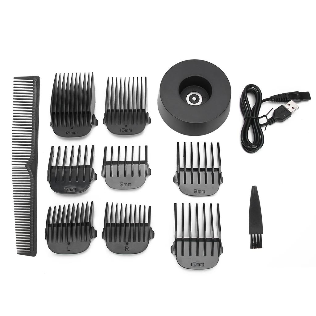 Digital Display Electric Hair Clipper Ceramic Cutter Head Hair Trimmer Cutting Machine USB Type