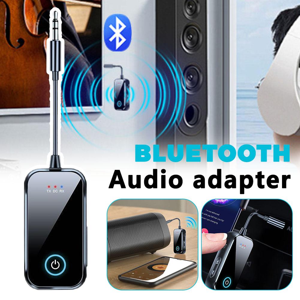 2 In 1 Bluetooth 5.4 Receiver Transmitter 3.5mm AUX Jack Airplane USB Dongle Wireless Audio Adapter For TV PC Speaker Car Kit