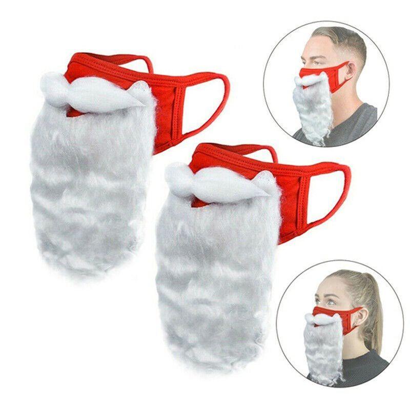 Soft And Breathable Adult Unisex Funny Santa Claus Beard For Xmas Cosplay