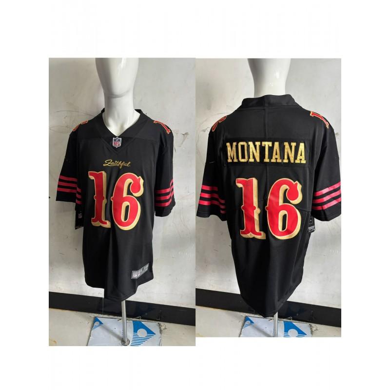 Camiseta de Manga Corta para Hombre de la NFL San Francisco 49ers Bordada Ropa del Equipo Ropa para Aficionados Equipación Deportiva