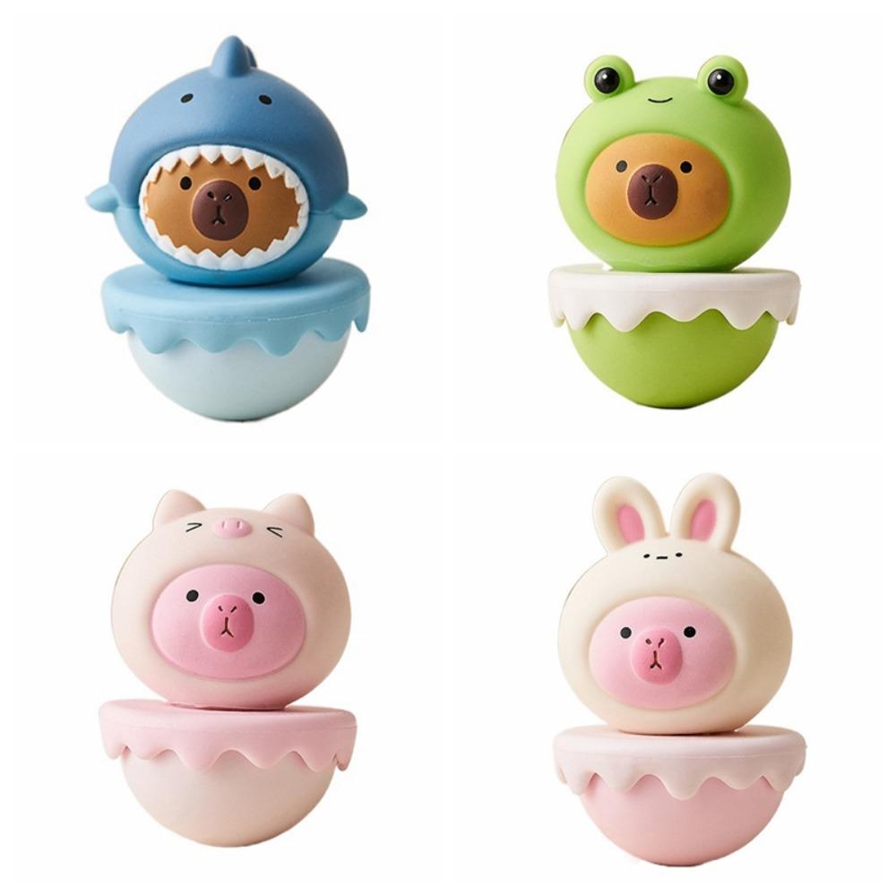 Resin Doll Capybara Tumbler Model Animals Tumbler Capybara Animals Figures  Collection Toy