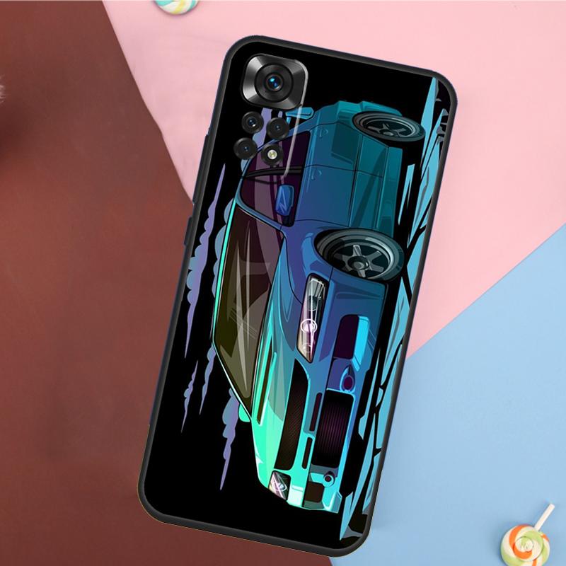 JDM Car Evo Cover For Xiaomi Redmi Note 14 13 Pro 12 11 9 10 9S 10S 11S 12S Redmi 14C 10C 12C 13C Case