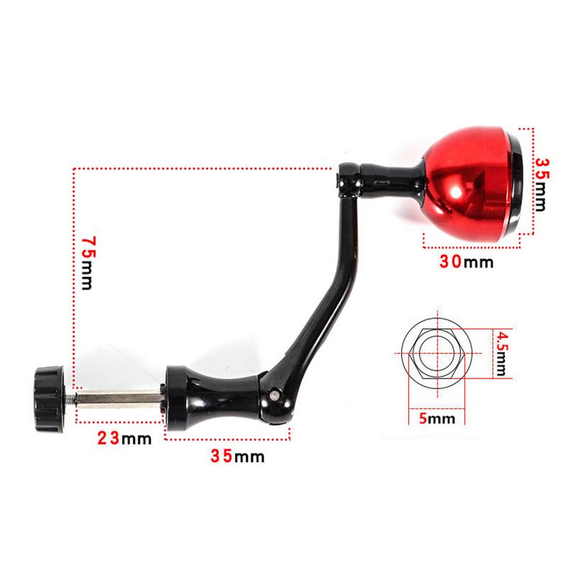 Metal Reel Replacement Power Handle Fishing Reel Handle Knob Spinning Handle Rocker Arm Grip For Spinning Fishing Reel Accessory