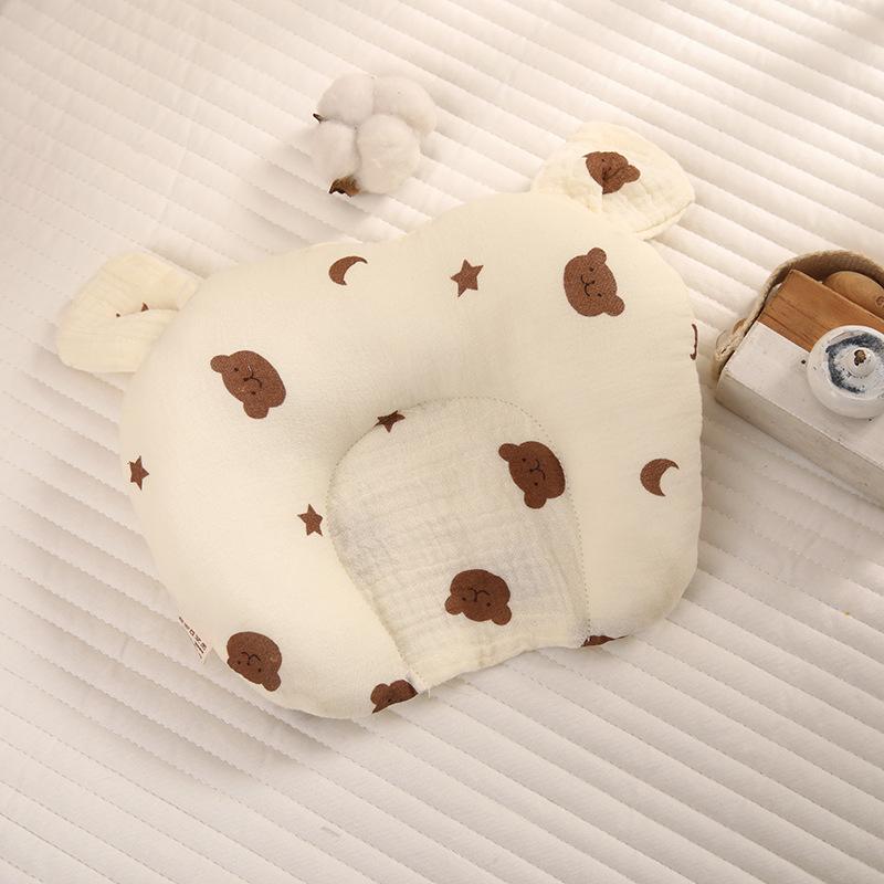 

Подушка для младенца U-образной формы из чистого хлопка: Против плагиоцефалии, Влаговпитывающий, Стирающийся, Против вздрагивания
