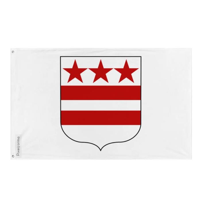 Washington Family Coat of Arms Flag – 90 X 150 Cm – Polyester – Iron Eyelets – Durable