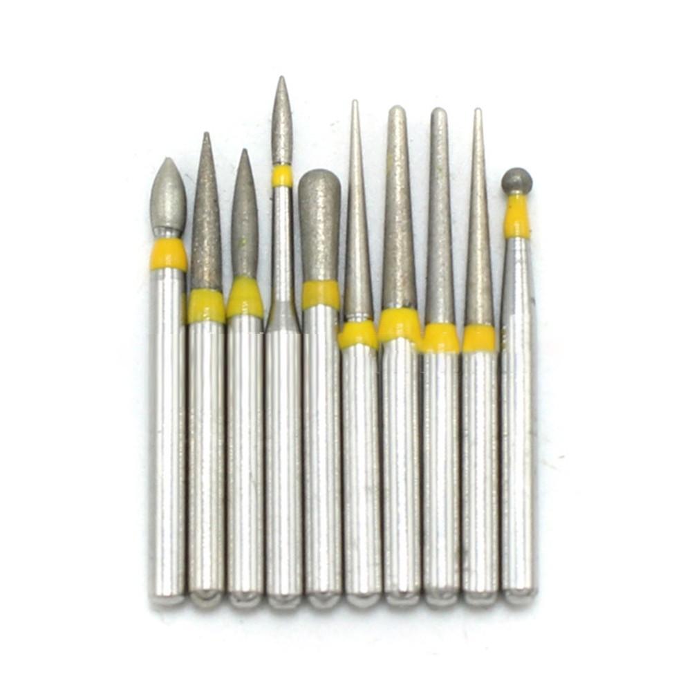10Pcs of Dental  Bur High Speed FG-105 Ceramic / Polishing Drill