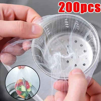 30/200 ks jednorázový kuchyňský dřezový filtr síťovina kanalizace odpadkový filtr zbytky jídla bazén síťovina odvodňovací síto dřez