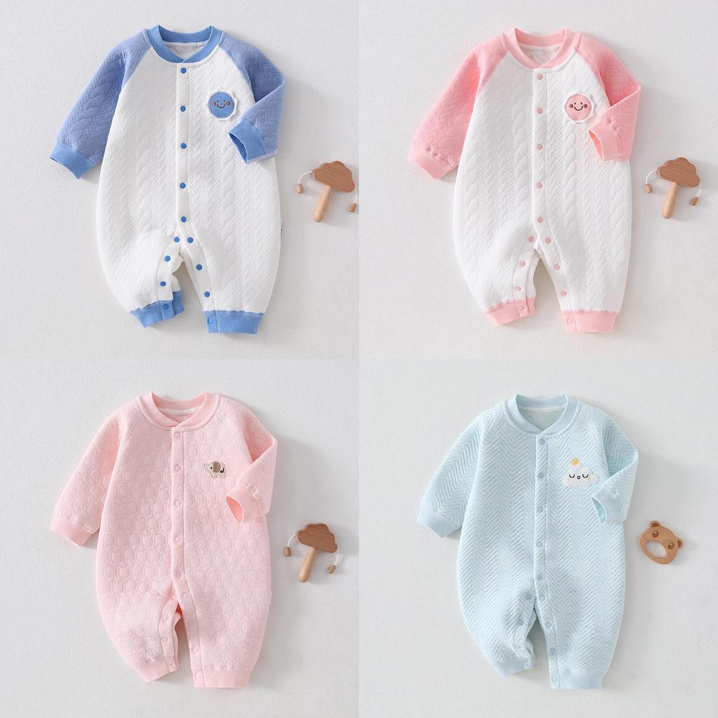Baby Winter Warmth Cotton Snowsuit With No Bone Design For Newborns And Infants