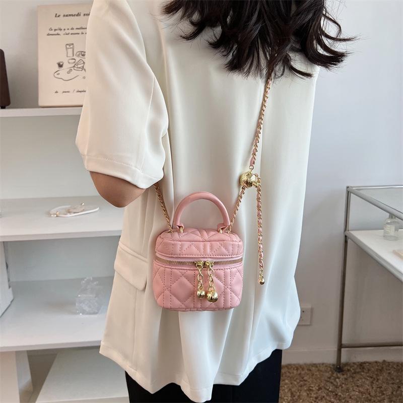 Sac Messenger Mini Chaîne Tendance pour Femmes 2025 - Collection Printemps/Été, Sac à Main Carré Petit et Polyvalent à la Mode