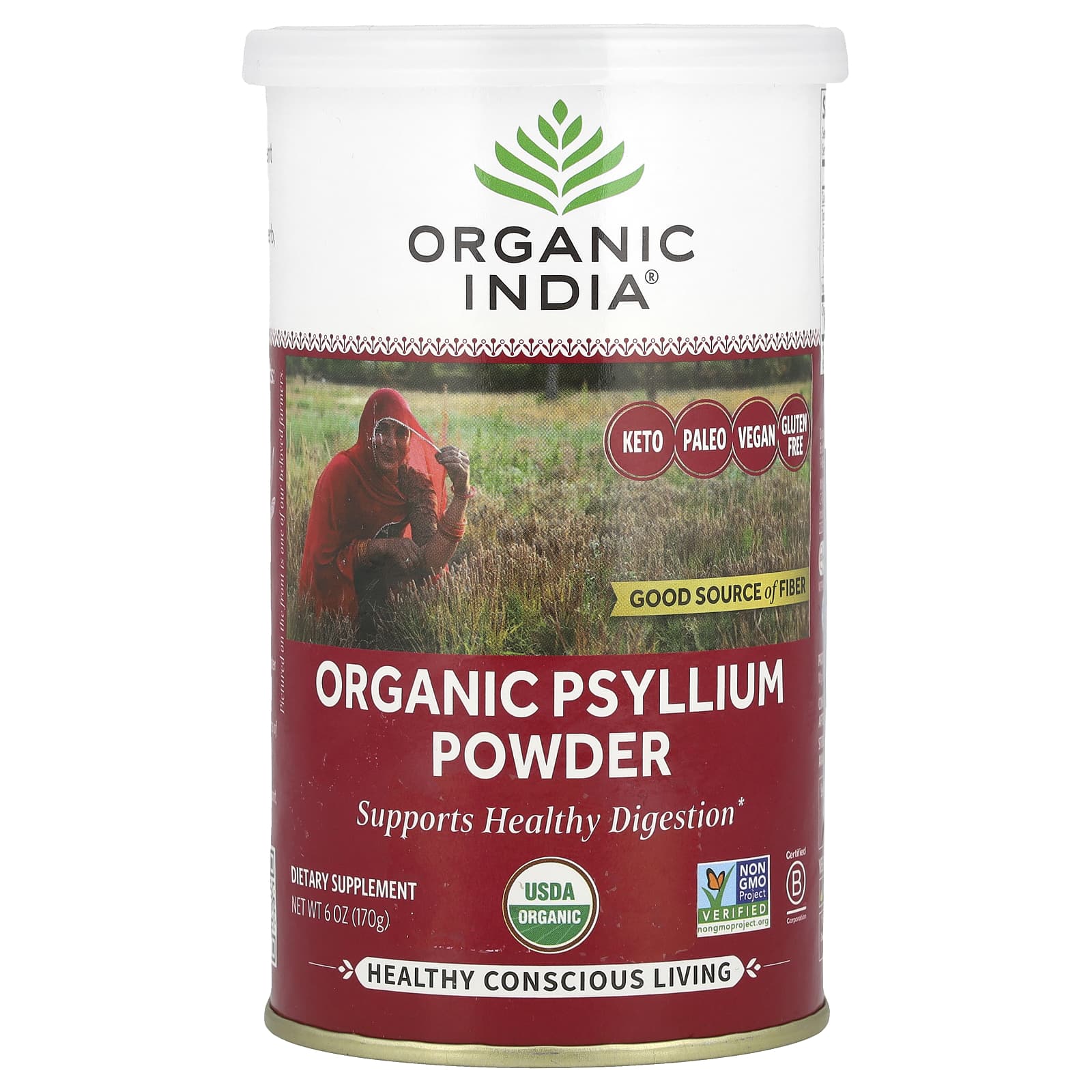 

Organic Psyllium Ferment Powder, 170G(6Oz)